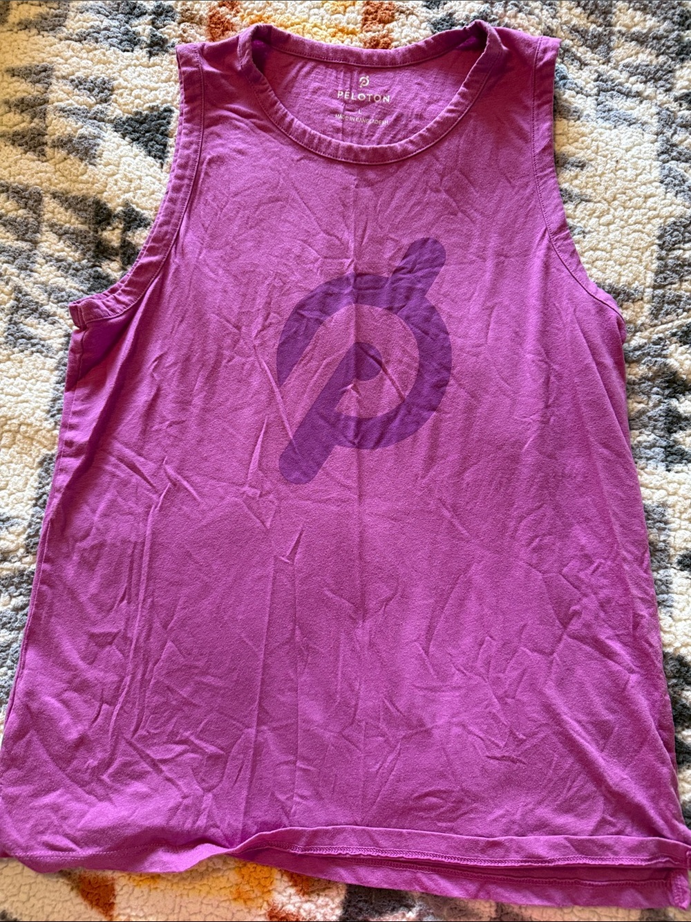 Peloton Women's Magenta Sleeveless Logo Tank